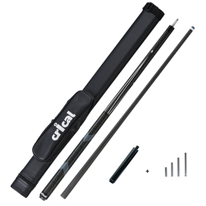 【Crical】CL-01 Carbon Fiber Pool Cue Stick with 12.5mm Tip Low Deflection shaft for Billiard Cue Sticks