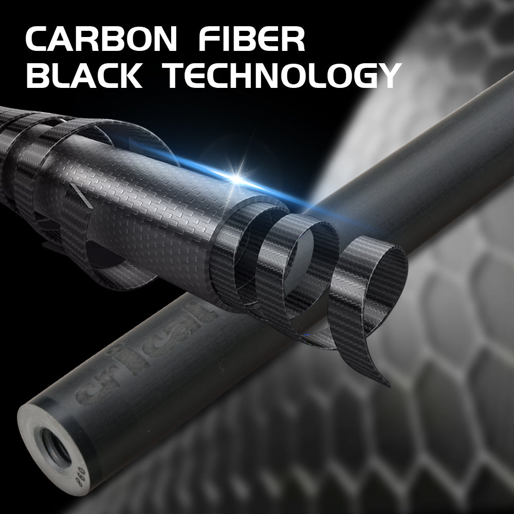 【CRICAL】CXD-1RF Carbon Fiber Pool Cue Stick with 12.5mm Tip Low Deflection shaft for Billiard Cue Sticks
