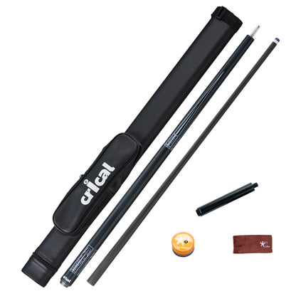 【CRICAL】CL-02 Carbon Fiber Pool Cue Stick with 12.5mm Tip Low Deflection shaft for Billiard Cue Sticks