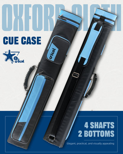 【Crical】Pool Cue Case with 6 Holes 2*4 case 2 butts 4 shafts pool cue bag for 1/2 Billiard cue cases