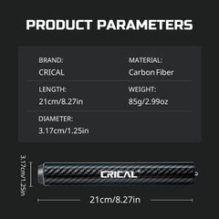 CRICAL 8-Inch Carbon Fiber Pool Cue Extension