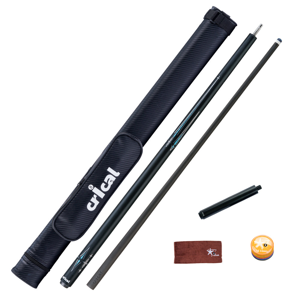 【CRICAL】CL-03 Carbon Fiber Pool Cue Stick with 12.5mm Tip Low Deflection shaft for Billiard Cue Sticks