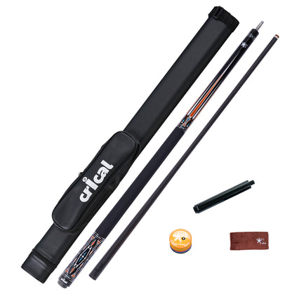 【CRICAL】CXD-2F Carbon Fiber Pool Cue Stick with 12.5mm Tip leather grip Low Deflection shaft for Billiard Cue Sticks