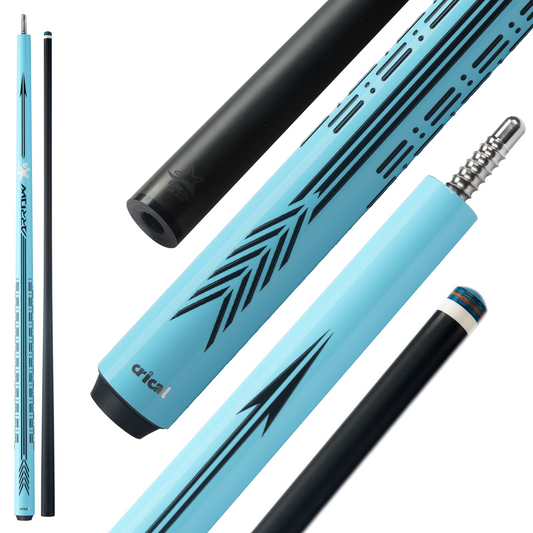 【CRICAL】CL-PD Carbon Fiber Pool Cue Stick - 58" Low Deflection Professional Pool Cue with Pro Taper Shaft, 3D Wrapless Grip, 12.5mm Tip & 3/8x8 Joint Billiard Stick
