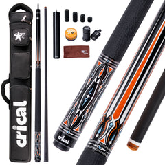 【CRICAL】CXD-2F Carbon Fiber Pool Cue Stick with 12.5mm Tip leather grip Low Deflection shaft for Billiard Cue Sticks