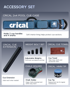 【WR-set】CRICAL Carbon Fiber Pool Cue Set with Ebony Rear Section