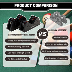 【straightness checker】CRICAL 2Pcs Billiard Cue Straightness Checker,Pool Billiard Cue Snooker Club Roller Straightness Detector Checker Inspect Tool