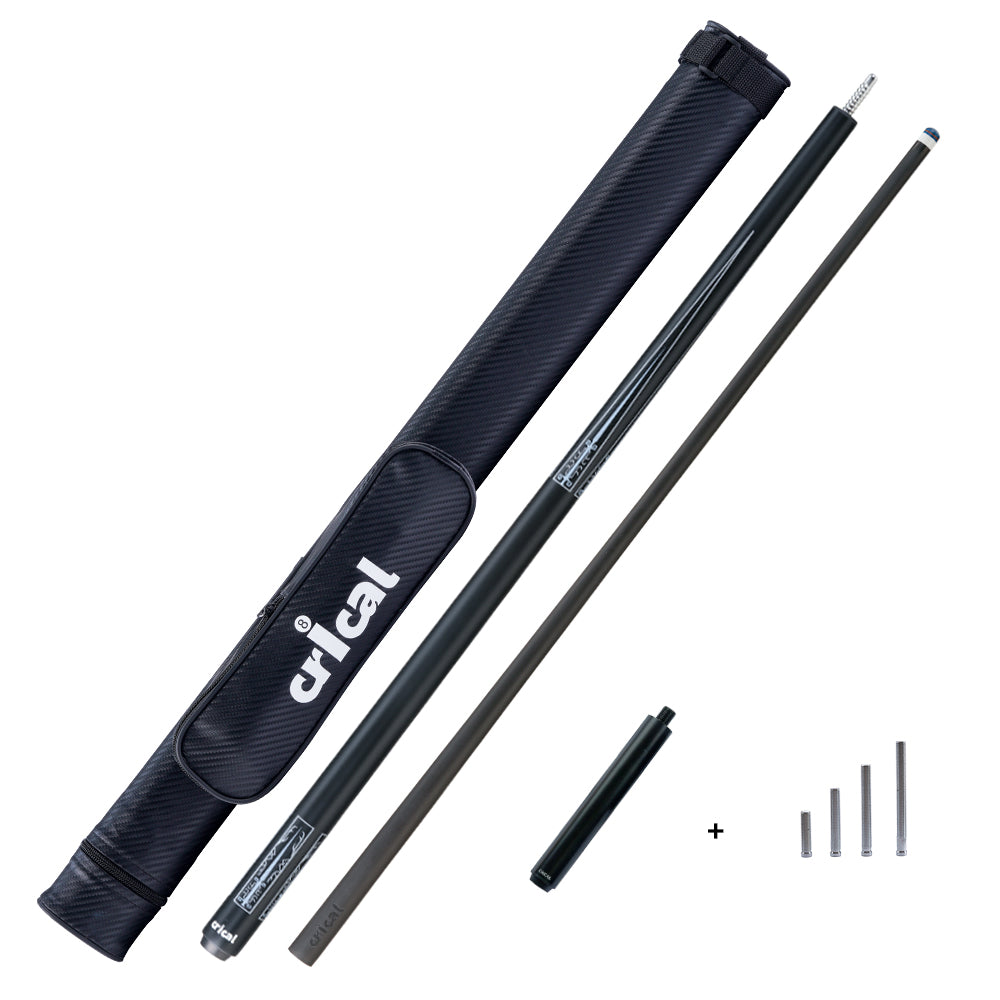 【CRICAL】CL-02 Carbon Fiber Pool Cue Stick with 12.5mm Tip Low Deflection shaft for Billiard Cue Sticks