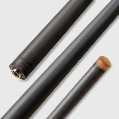 Crical Carbon Fiber Pool Cue Single Shaft with 3/8 * 8 Uniloc Joint 11.5mm/12.5mm Low Deflection Ultra-Smooth Easy to Control Billiard Cue Stick Shaft 29''（ship from USA）