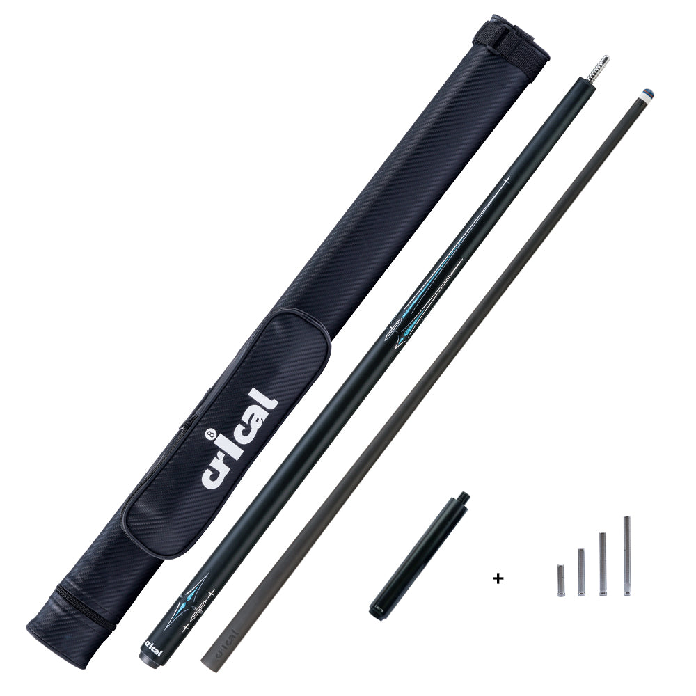 【CRICAL】CL-03 Carbon Fiber Pool Cue Stick with 12.5mm Tip Low Deflection shaft for Billiard Cue Sticks