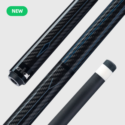 Crical 3 Cushion Billiard Cue Stick with Carbon Fiber Professional Carom Taper 12mm Tip 142 cm Libre Cue for Carom Cue