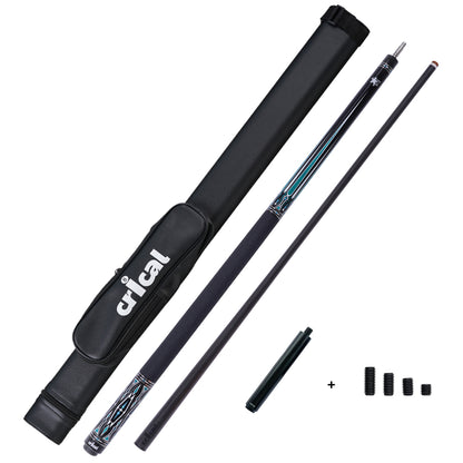 【CRICAL】CXD-2F Carbon Fiber Pool Cue Stick with 12.5mm Tip leather grip Low Deflection shaft for Billiard Cue Sticks