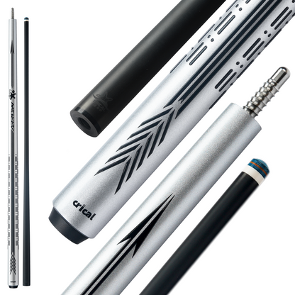 【CRICAL】CL-PD Carbon Fiber Pool Cue Stick - 58" Low Deflection Professional Pool Cue with Pro Taper Shaft, 3D Wrapless Grip, 12.5mm Tip & 3/8x8 Joint Billiard Stick