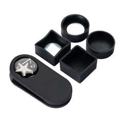 CRICAL Pool Cue Chalk Holder Magnetic Pool Chalk Holder Portable Billiard Holder Round