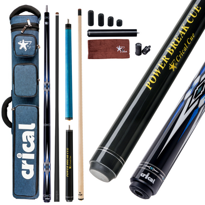 【CXD-1F】CRICAL Pro Taper Carbon Fiber Pool Cue Set with Maple Jump Break Cue