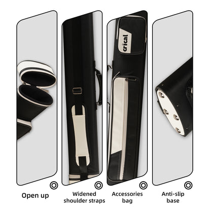 【Crical】Pool Cue Case with 6 Holes 2*4 case 2 butts 4 shafts pool cue bag for 1/2 Billiard cue cases