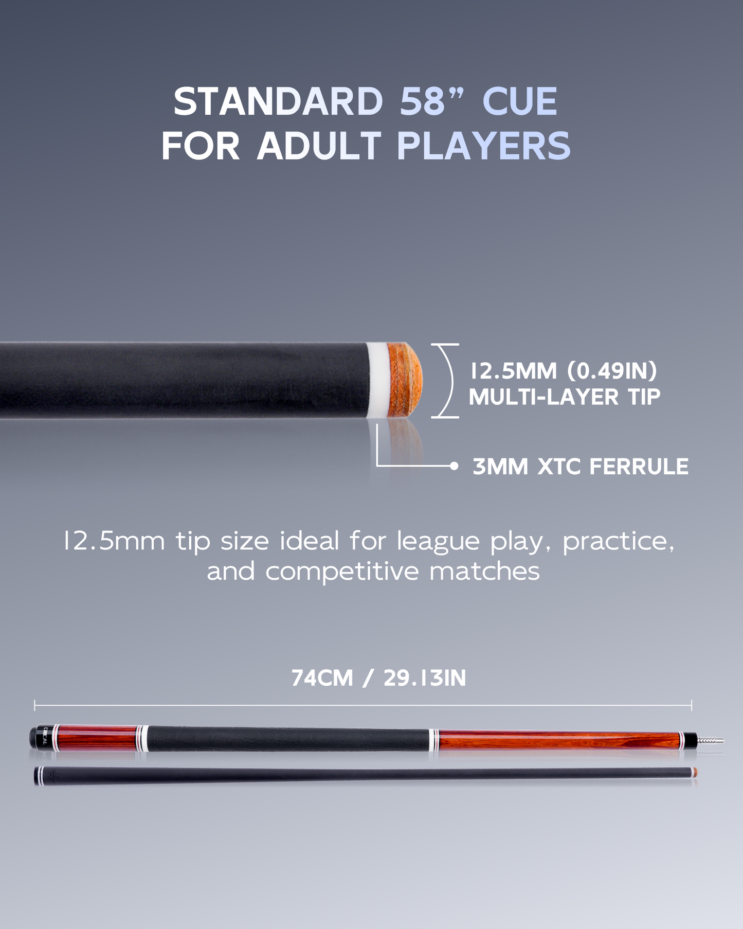 【WR-01-set2】CRICAL Carbon Fiber Pool Cue Set with Maple Break/Jump Cue