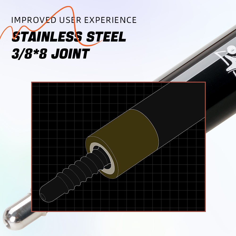 【CRICAL】 CL-pro3 Carbon Fiber Pool Cue Stick with 12.5mm Tip Low Deflection shaft for Billiard Cue Sticks
