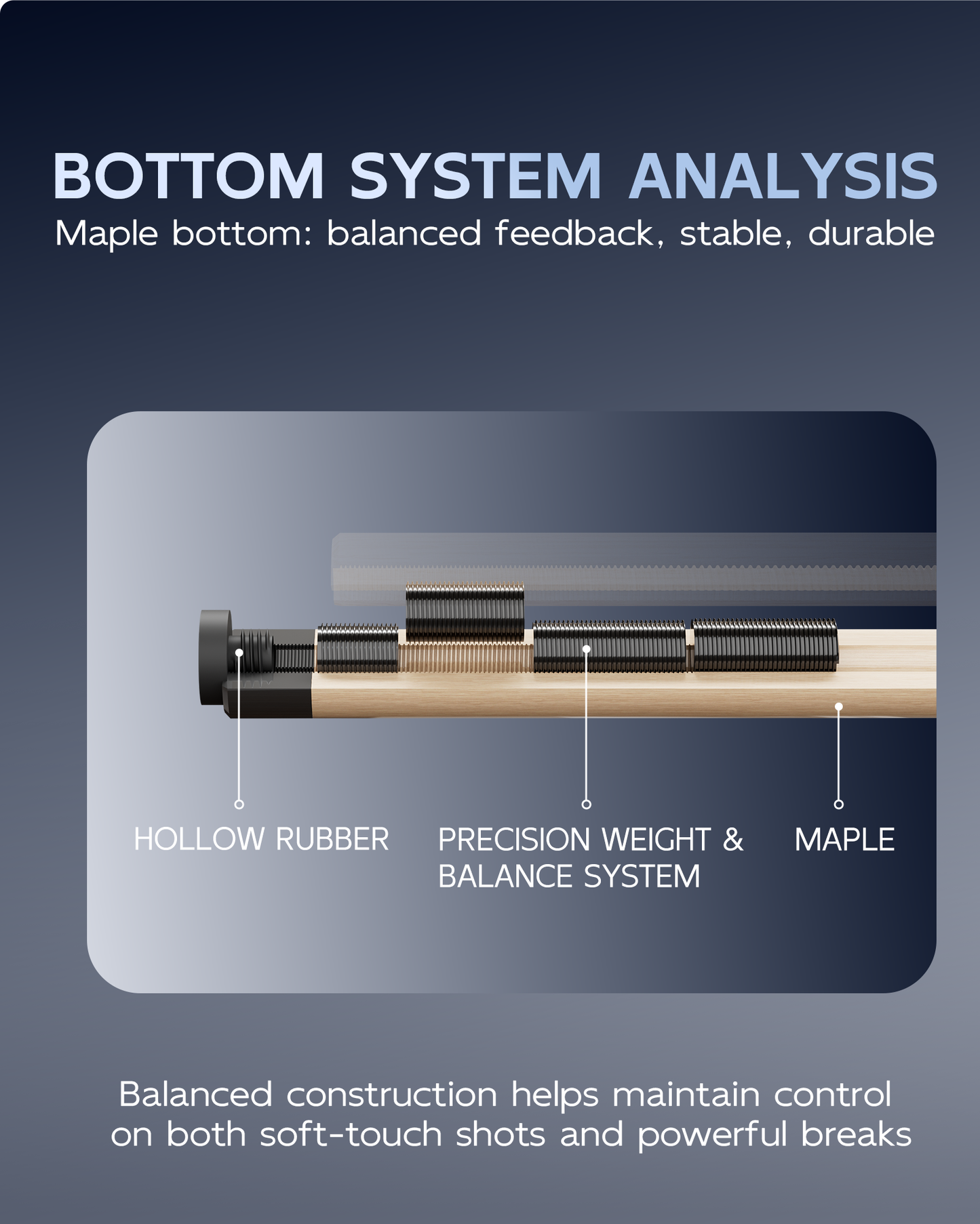 【CXD】CRICAL Pro Taper Carbon Fiber Pool Cue Set with Maple Jump Break Cue