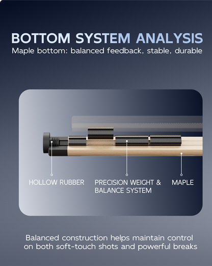 【CXD】CRICAL Pro Taper Carbon Fiber Pool Cue Set with Maple Jump Break Cue