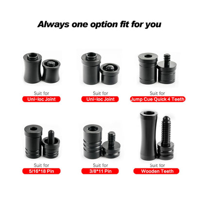 CRICAL Billiard Joint Protector Plastic 3/8 X 8 Radial Pin 3/8 X 10 Uni-loc Joint Suit for Predator MEZZ