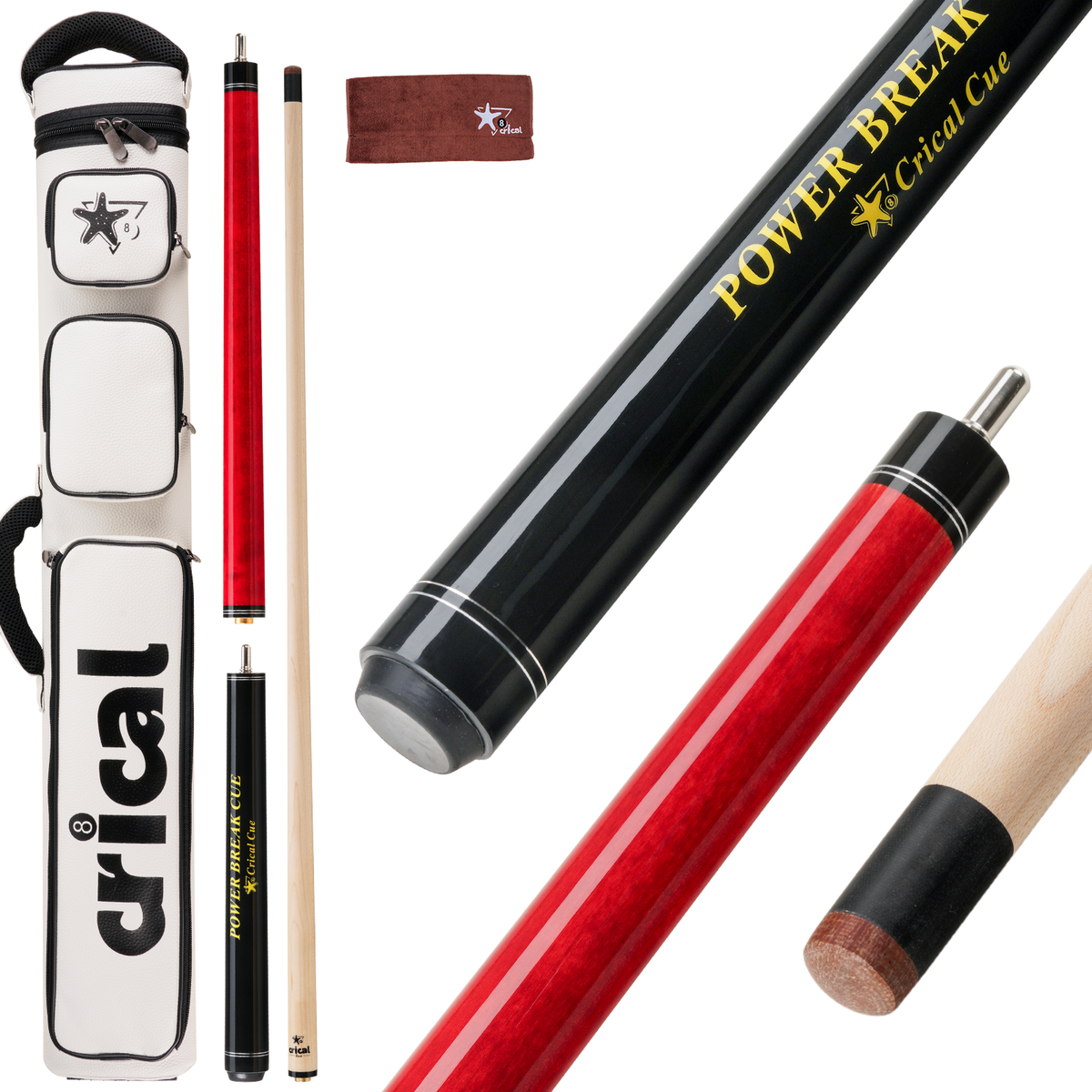 Break Jump】Break Jump Cue with 3 Piece Heavy Hitter Jump Break