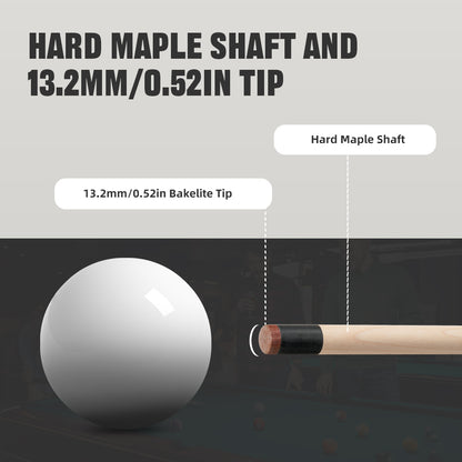 【CRICAL】Break Jump Cue with 3 Piece  Heavy Hitter Jump Break Cue 13.2mm Tip Punch Cue Professional Jump Cue (Ship from USA)