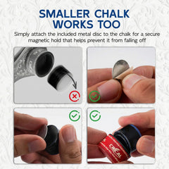 【 Chalk Holder】CRICAL Portable Magnetic Pool Chalk Holder Square Chalk Cube Holder Billiard Cue Accessory Gift Idea