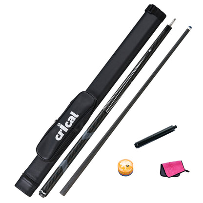 【Crical】CL-01 Carbon Fiber Pool Cue Stick with 12.5mm Tip Low Deflection shaft for Billiard Cue Sticks