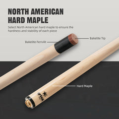 【Break Jump】Break Jump Cue with 3 Piece  Heavy Hitter Jump Break Cue 13.2mm Tip Professional Punch Jump Cue