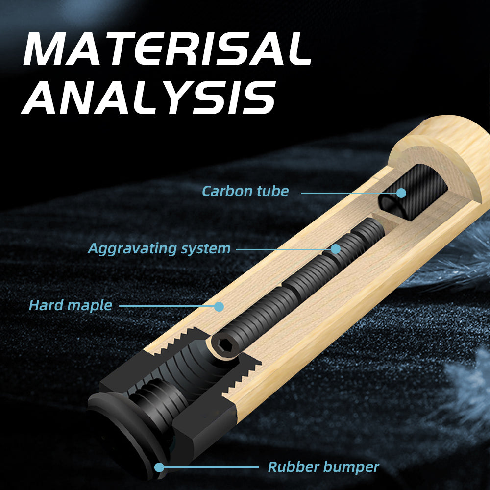【CRICAL】CL-02 Carbon Fiber Pool Cue Stick with 12.5mm Tip Low Deflection shaft for Billiard Cue Sticks