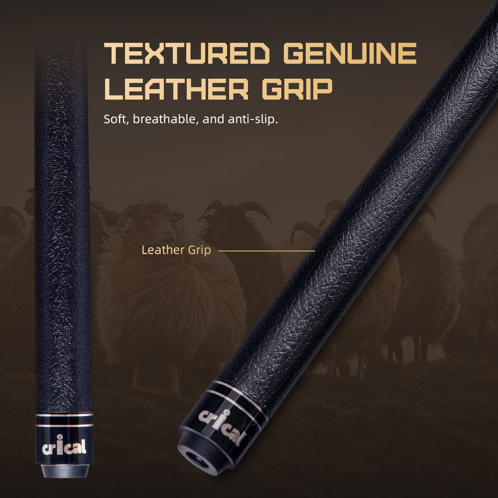 【CRICAL】VP-1 Carbon Fiber Pool Cue Stick - 58" Low Deflection Professional Pool Cue with Pro Taper Shaft,12.5mm Tip & 3/8x8 Joint Billiard Stick for Enhanced Control & Accuracy