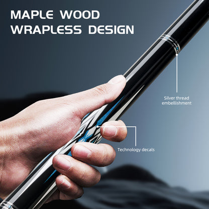 【CRICAL】CXD-1BF Carbon Fiber Pool Cue Stick with 12.5mm Tip Low Deflection shaft for Billiard Cue Sticks