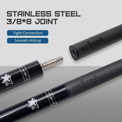 【Crical】CXD-1YF Carbon Fiber Pool Cue Stick with 12.5mm Tip Low Deflection shaft for Billiard Cue Sticks