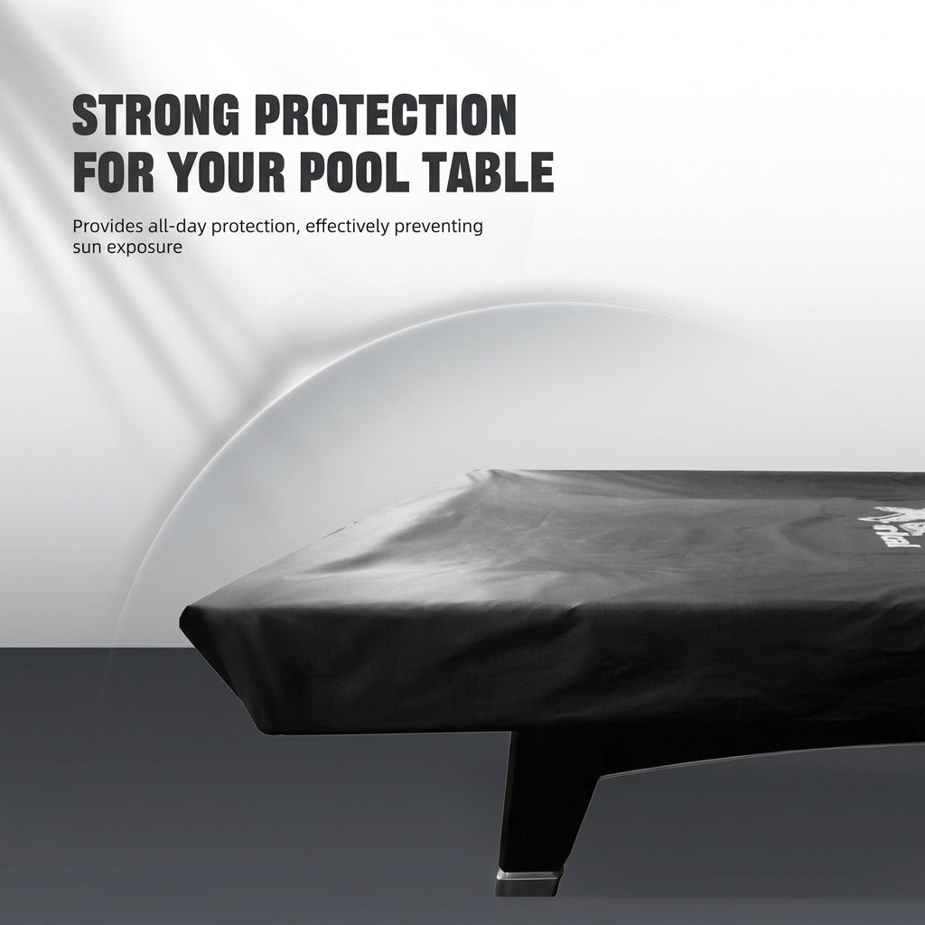 CRICAL 9-Foot Pool Table Cover – Premium Oxford Fabric Billiard Table Cover for Protection Against Dust, Dirt, and Sun – Tear-Resistant, Easy to Clean, and Compact Storage for Pool Table