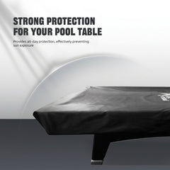 CRICAL 9-Foot Pool Table Cover – Premium Oxford Fabric Billiard Table Cover for Protection Against Dust, Dirt, and Sun – Tear-Resistant, Easy to Clean, and Compact Storage for Pool Table
