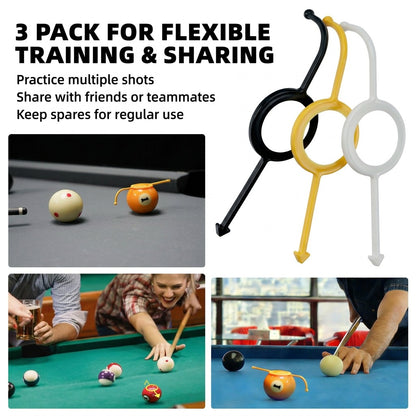 CRICAL 3-Pack Billiards Aiming Trainer, Pool Cue Aiming Aid for Precision Practice and Skill Development, Designed for Beginners and All Players Practicing Pool