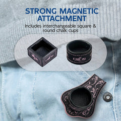 【Chalk Holder】Portable Magnetic Pool Chalk Holder Square Chalk Cube Holder Billiard Cue Accessory Gift Idea