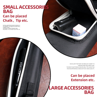 【Crical】Pool Cue Case with 6 Holes 2*4 case 2 butts 4 shafts pool cue bag for 1/2 Billiard cue cases