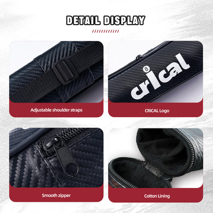 【CRICAL】Pool Cue Case with 2 Holes 1 butt 1shaft for 1/2 Billiard cue cases