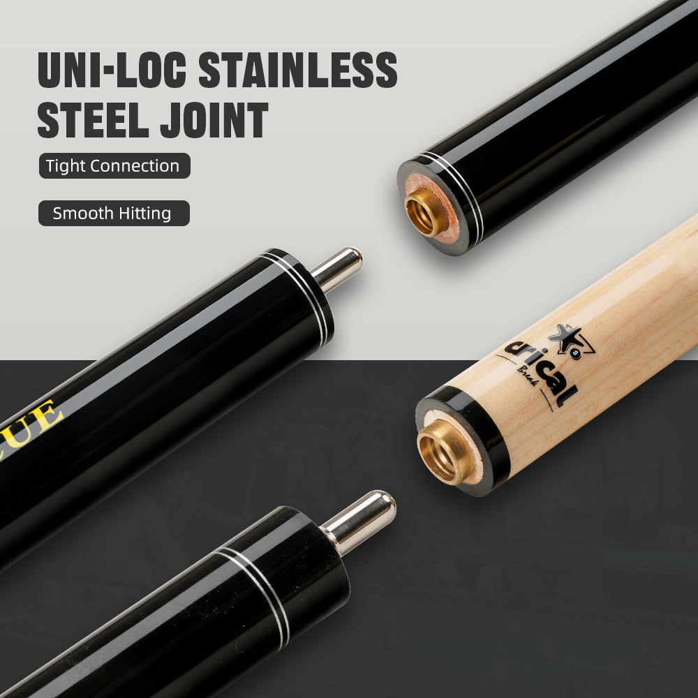 【CRICAL】Break Jump Cue with 3 Piece  Heavy Hitter Jump Break Cue 13.2mm Tip Professional Punch Jump Cue