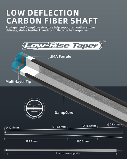 【CL pro 4 G】CRICAL CL-PRO-4 58-Inch Carbon Fiber Pool Cue