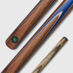 【Snooker】3/4 Split Snooker Cues with 10-10.2mm Tip and Extension Cases for Professional Snooker Cue Stick(Tianzun-Blue)