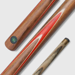 【Snooker】3/4 Split Snooker Cues with 10-10.2mm Tip and Extension Cases for Professional Snooker Cue Stick(Tianzun-Red)