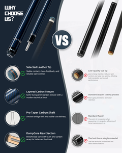 【CL pro 4 G】CRICAL CL-PRO-4 58-Inch Carbon Fiber Pool Cue