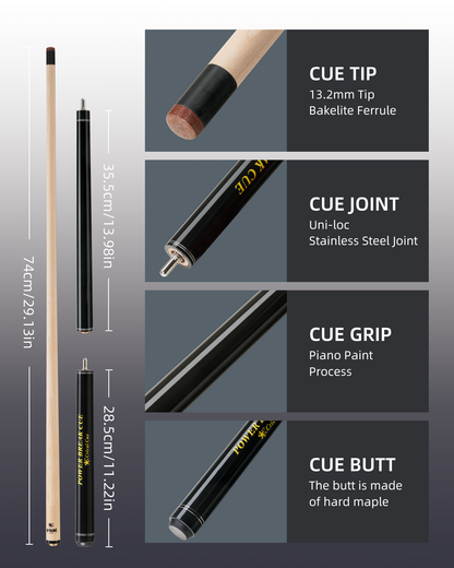 【CL-01/03/04】CRICAL Carbon Fiber Pool Cue Set with Maple Jump Break Cue