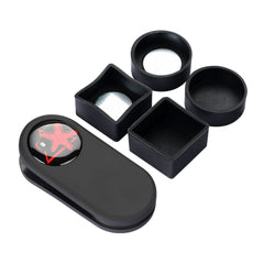CRICAL Pool Cue Chalk Holder Magnetic Pool Chalk Holder Portable Billiard Holder Round