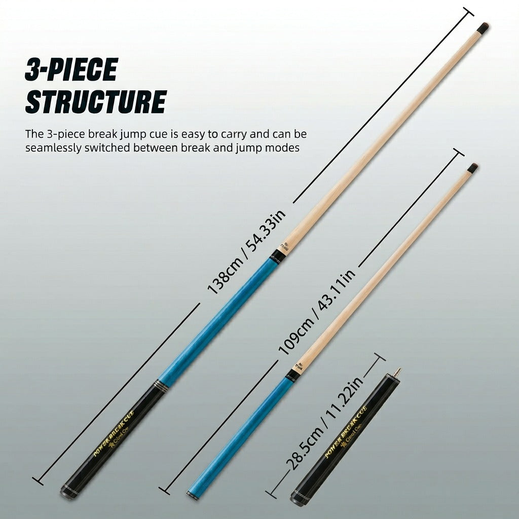 crical ブレイクジャンプキュー CRICAL】Break Jump Cue with 3 Piece Heavy Hitter Jump Break Cue 13mm T
