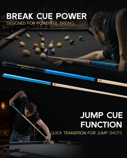 【CXD-1F】CRICAL Pro Taper Carbon Fiber Pool Cue Set with Maple Jump Break Cue