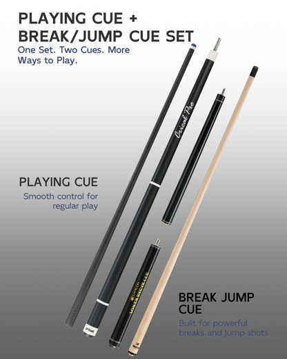 【CL-01/03/04】CRICAL Carbon Fiber Pool Cue Set with Maple Jump Break Cue